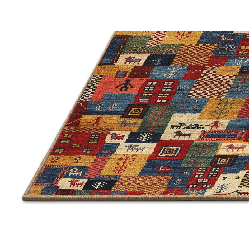 Tapis beige/brun/gris contemporain, Rectangle 4 pi x 6 pi