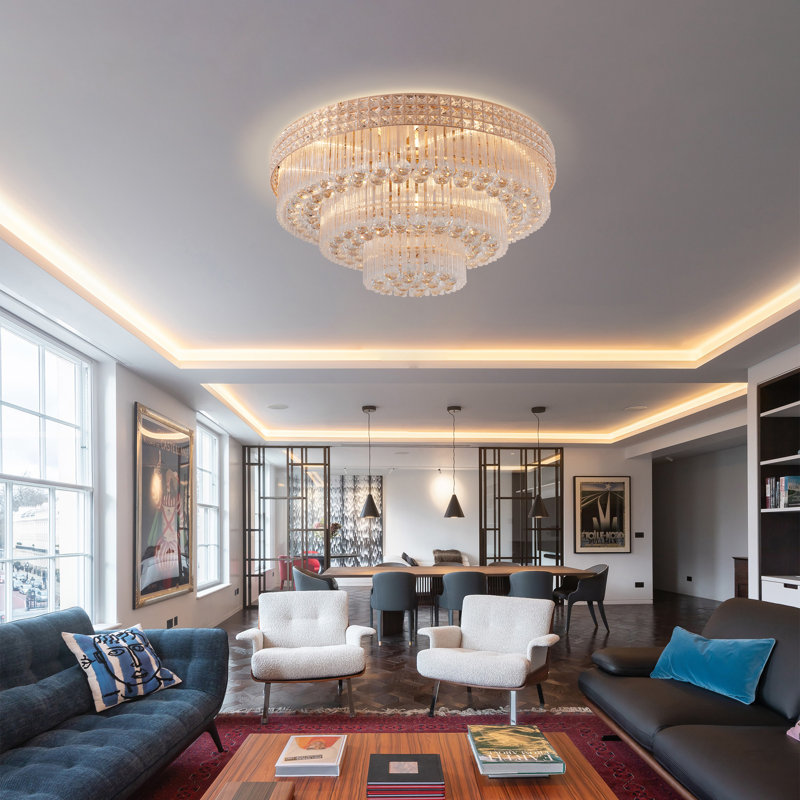 Itu Crystal LED Flush Mount
