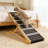 Upgraded 6 Adjustable Height Pet Stairs
