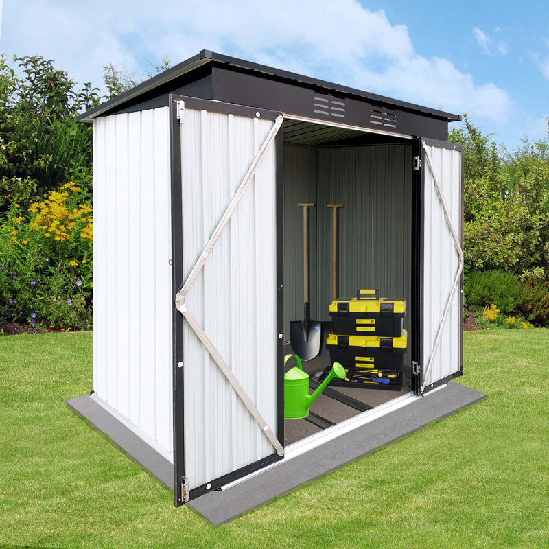 Remise de rangement extérieure pour toit-terrasse de 4 pi x 6 pi
