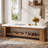 63" W Upholstered Bench with Open Storage-2101306891