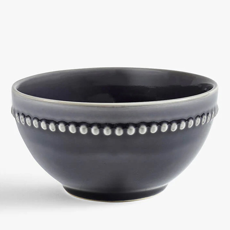 400ml Stoneware Cereal Bowl, Grey