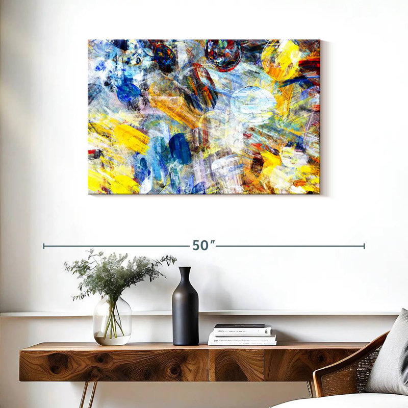Avery lumineux abstrait, H 24 po x l 36 po