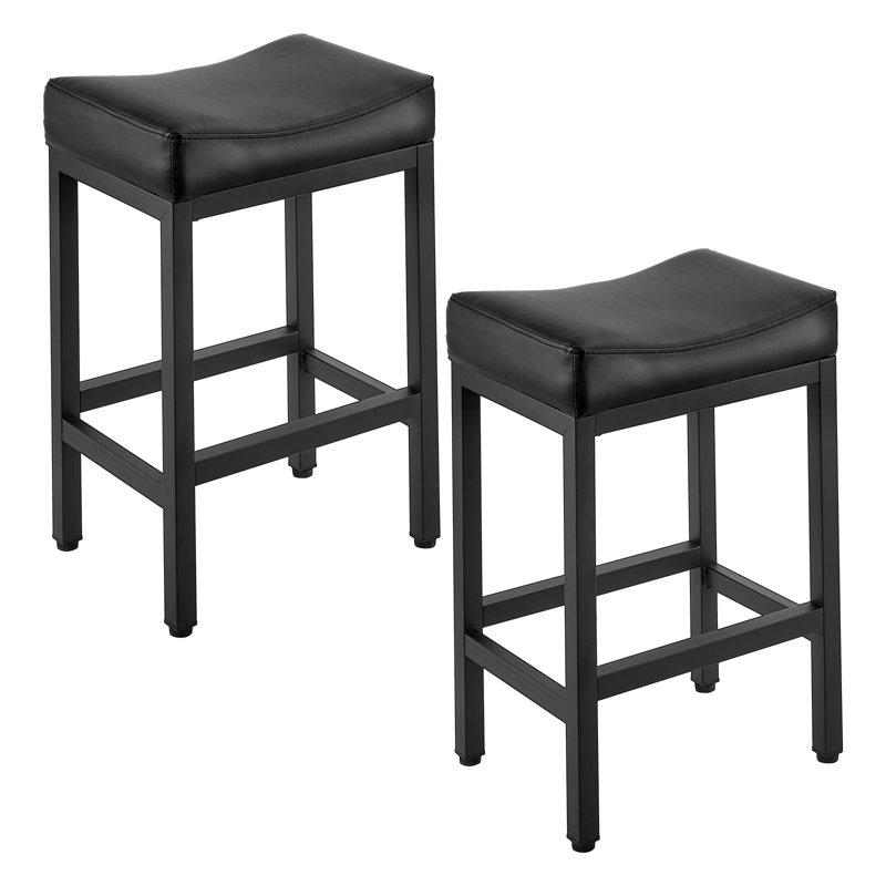 Ensemble de 2 chaises de cuisine à hauteur de comptoir et tabouret de bar 25 po