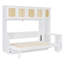 Lit escamotable double avec bureau et armoires en rotin, lit mural peu encombrant pour le bureau personnel, blanc chaud-1122837890