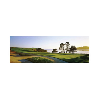 Pebble Beach Golf Course 4, Pebble Beach, Monterey County, California, USA by Panoramic Images - Wrapped Canvas Panoramic Gallery-Wrapped Canvas Giclée