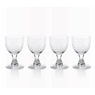  JoyJolt Windsor Gold Rim White Wine Glasses. Crystal