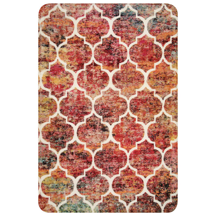 Govan Classic Moroccan Machine Washable  Area Rugs with Non-Slip Backing Perfect for Living Room, Dining Room, Bedroom Decor