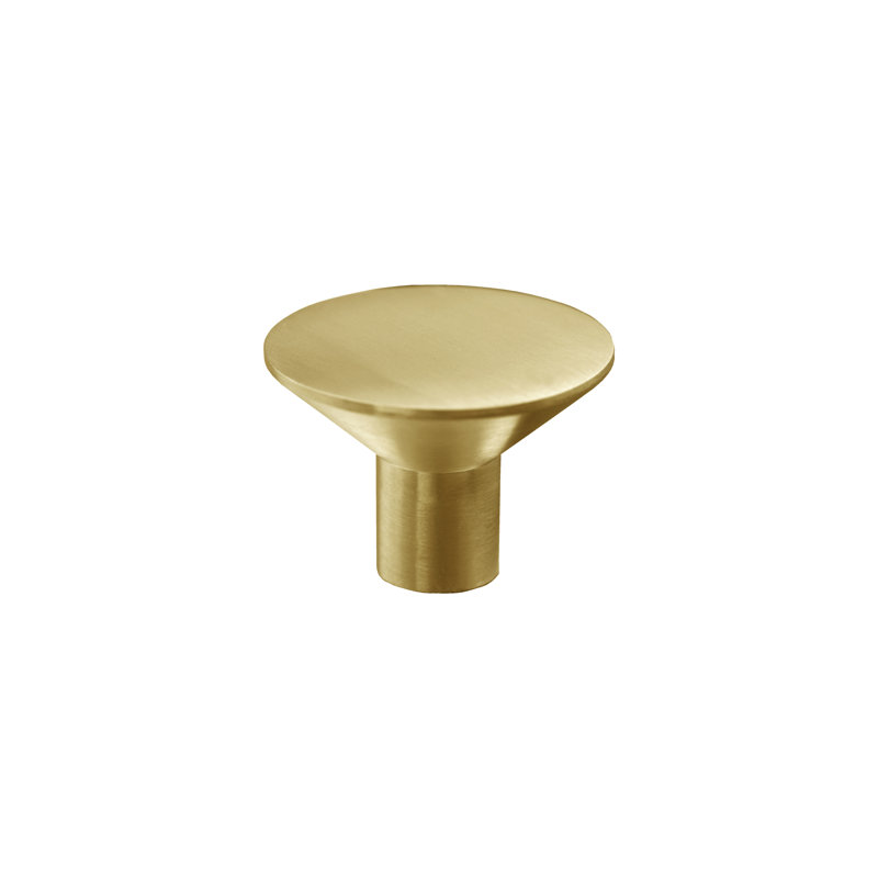 Conical Knob, Satin Brass