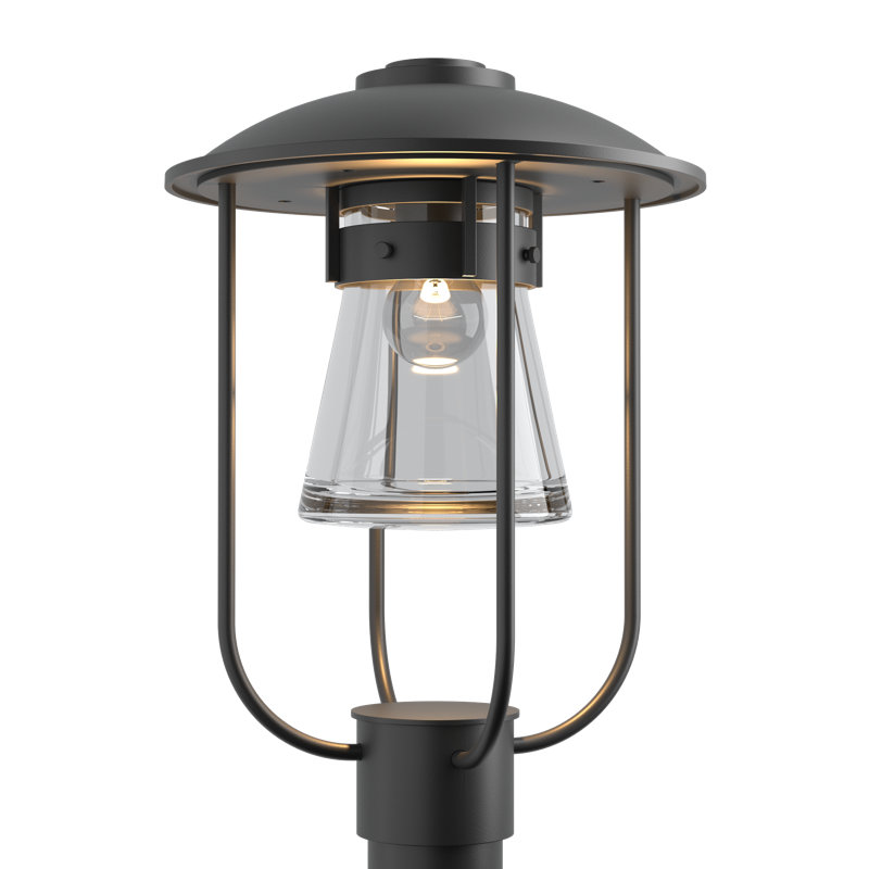 Tête de lanterne d'extérieur 1 lumière Erlenmeyer, Noir bord de mer