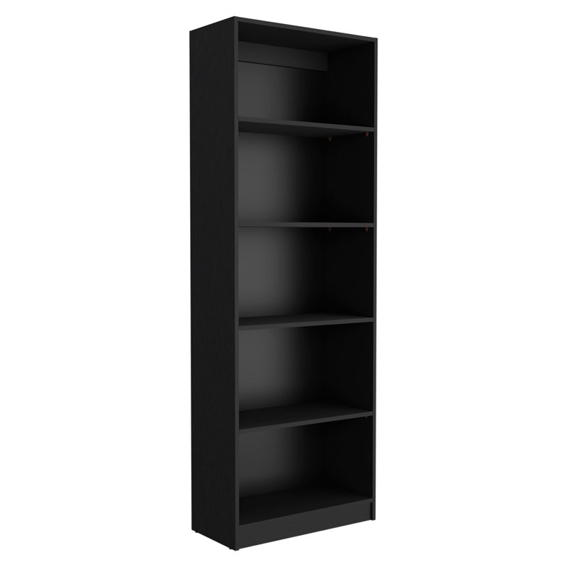 Bibliothèque noire de salon de 3 à 11,7 po Profond et profond de 24,7 po pour un espace généreux et polyvalent