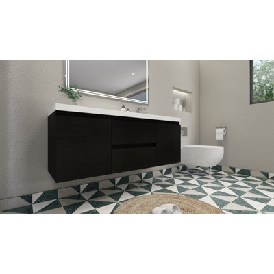 Single Bathroom Vanity with Acrylic Top
