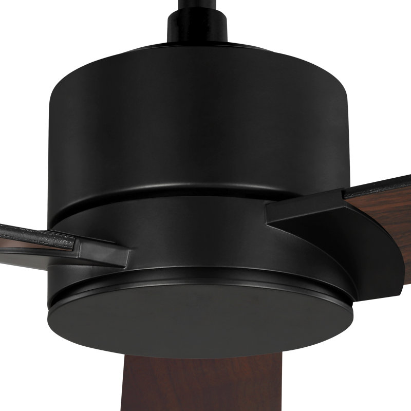 Rozzen Smart 60 Ceiling Fan, Midnight Black, Midnight Black/American Walnut