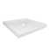 DeerValley 35" L x 35" W Square Shower Base Pan Single Threshold White Acrylic Center Drain, Non-slip Design
