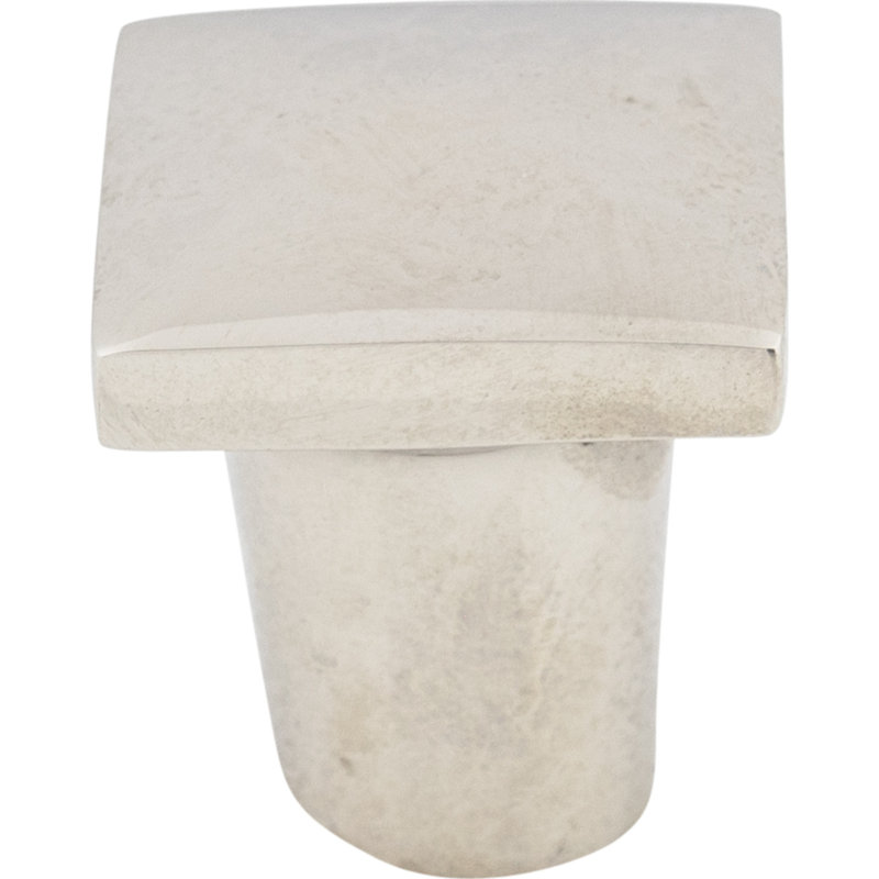 Aspen Square Knob, 3/4" Length, Polished Nickel