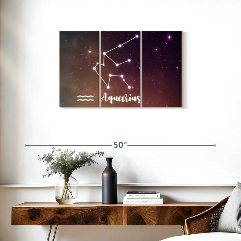 Adella Aquarius Constellation, H 20 po x l 33 po