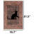 Persian Midnight Feline Overlay Area Rug