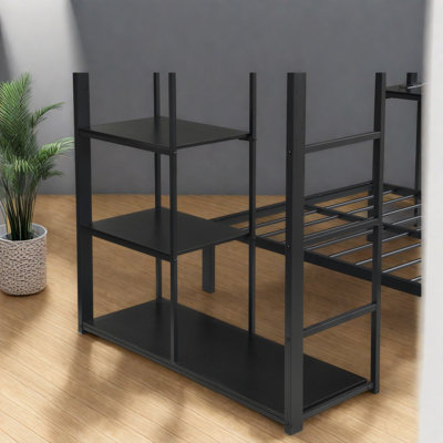 Lits avec rangement peu encombrants, mezzanine simple en métal, dortoir moderne
