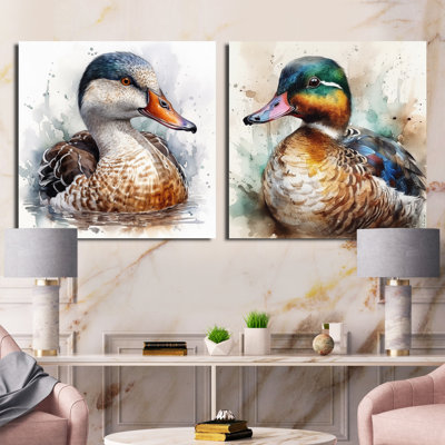Magnifique ensemble de 2 collages carrés