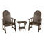 Chaise Adirondack en plastique avec table Anette-280281406