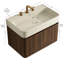 Meuble-lavabo (doit inclure le meuble-lavabo et le lavabo), noyer moderne 24 po-697456882