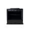 Coffre en acier noir mat avec accès rapide pour les grands objets - 11,66 po Profondeur, poids de 8,33 lb, largeur de 8,96 po, hauteur de rangement de 7,11 po
