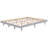 Queen-Size Floating Platform Bed In Grey - Stable And Stylish Construction Modern For Queen Elegant Appearance Durability