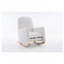 Chaise berçante en tissu avec repose-pieds réglable-1287876489