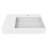 Juniper 30" Wall Mounted Solid Surface Floating Bathroom Sink with Concealed Drain Right Basin - White-70942135