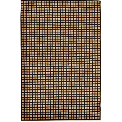 Hand-Knotted High-Quality Black and Green Area Rug