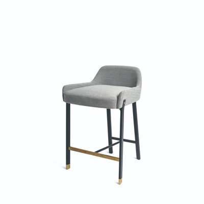 Blink Upholstered Stool with Metal Frame