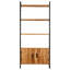 Bibliothèque vidaXL en bois de récupération massif multicolore 31,5 po x 11,8 po x 70,9 po-1012553831