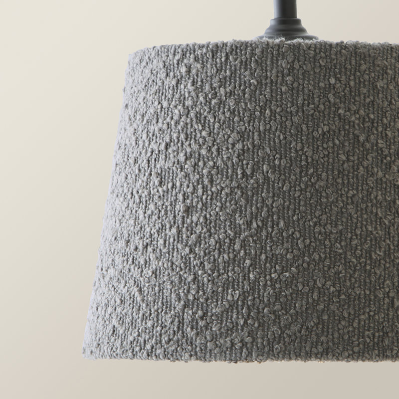 3 - Light Matte Black Pendant, Grey