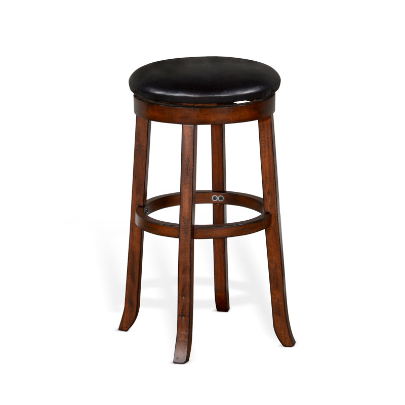 Sears Swivel Upholstered Counter Stool, Bar Stool (30" Seat Height), Vintage Mocha