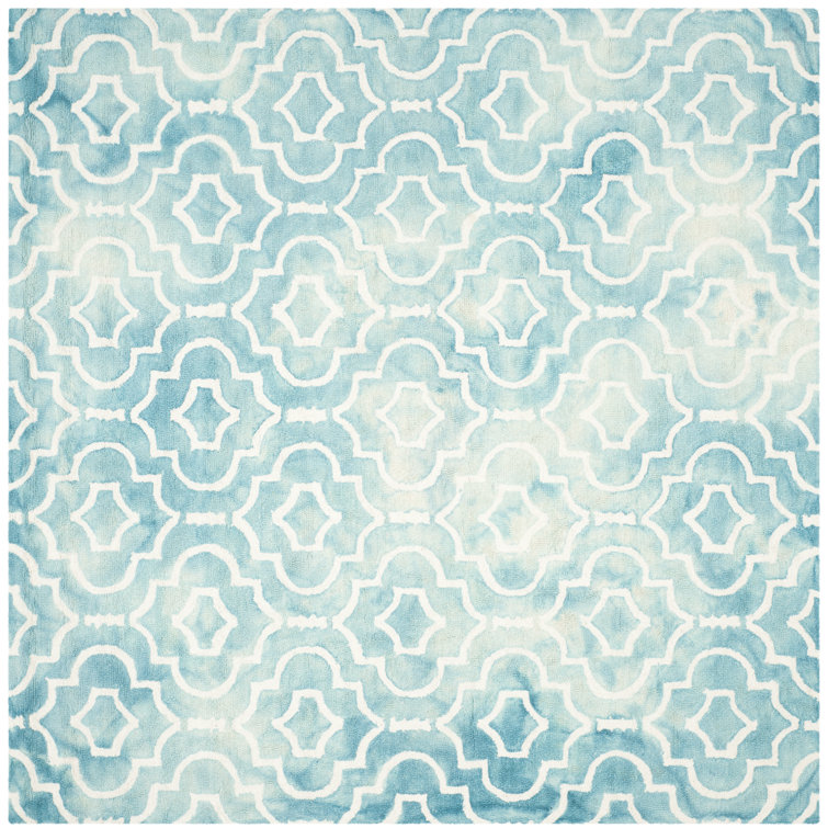 Dip Dye Hand Tufted Wool Geometric Rug