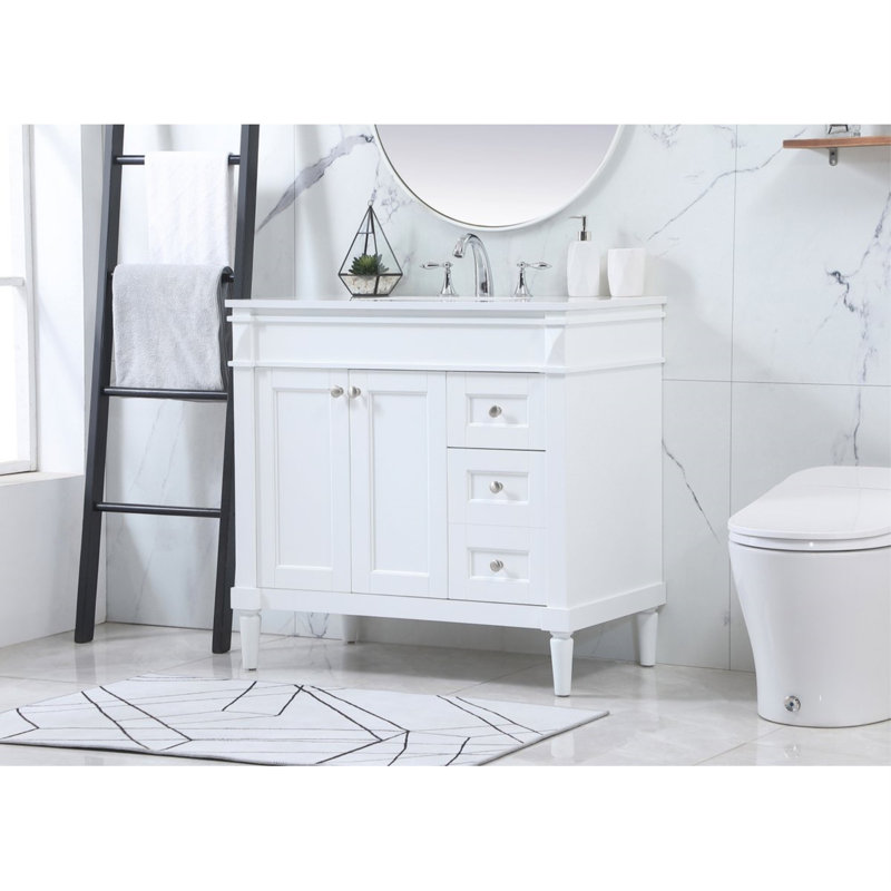 Ensemble de meuble-lavabo simple 36 po Readington, Blanc