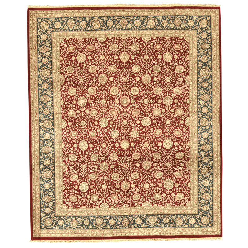 Tapis rectangulaire noué à la main
