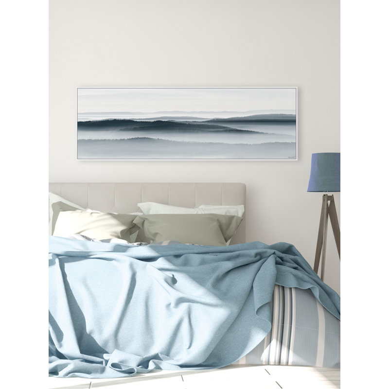 Floating Above - Print, White Floater Frame Canvas, 51cm H x 152cm W x 3.81cm D