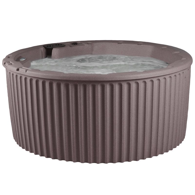 Outback 6-Person Round Brown Polyethylene Hot Tub with 20 Jets