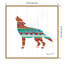 « sud-ouest vibes », art encadré loup toile Begley