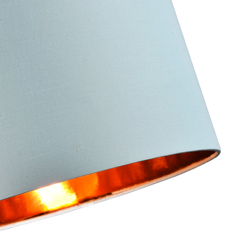 Cotton Drum Lamp Shade ( Screw On ), 20" H x 30" W x 30" D, Teal