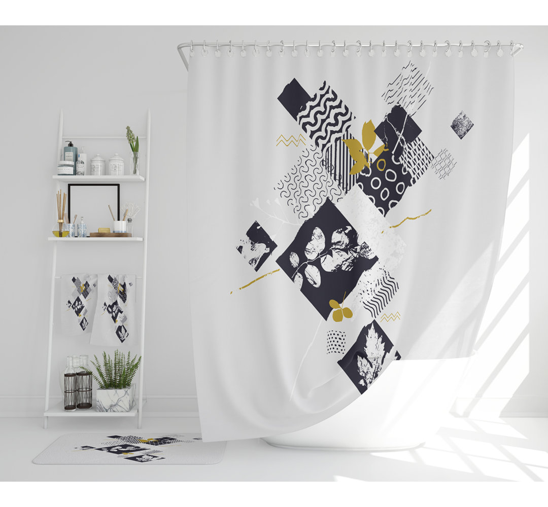 Neshelle Polyester Shower Curtain Set