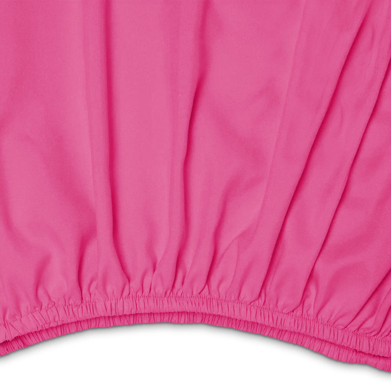 Microfiber Brushed Fitted Sheet, Hot Pink, Kingsize (5')