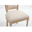 Chaise rembourrée avec pieds en bois