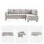 Canapé modulaire en L 95 po-605288891