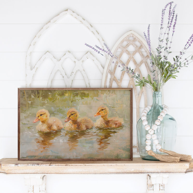 Duckies In A Row par Petals Prints Design, H 5 po x l 8 po