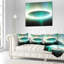 Grand coussin ovale à motif abstrait fractal-29604355-29650705-29604358