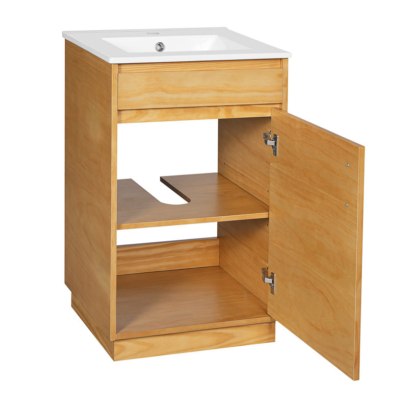 Meuble-lavabo de 20 pouces avec lavabo en céramique