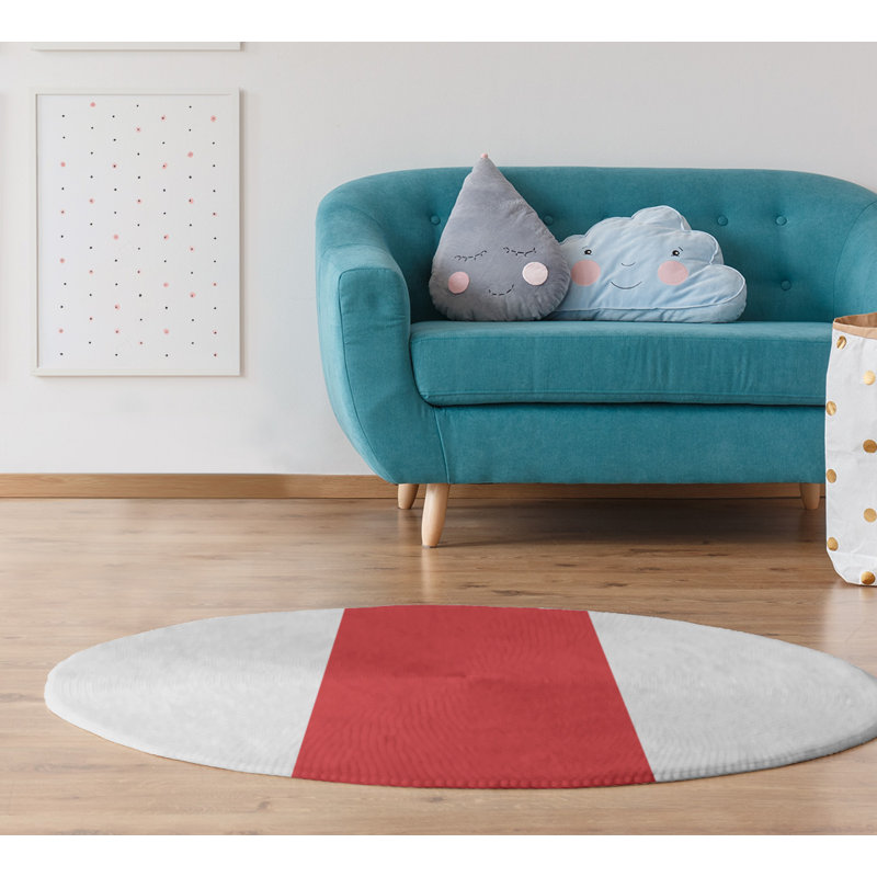Chenille Indoor Rug, Round 5'