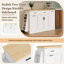 Îlot de cuisine avec rangement pour poubelle 48,8 po Madison-145942134